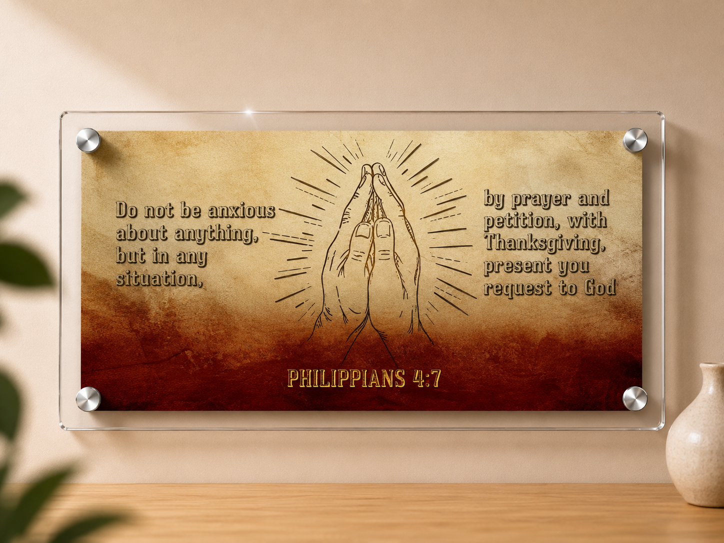 Philippians 4:6 Wall Decor