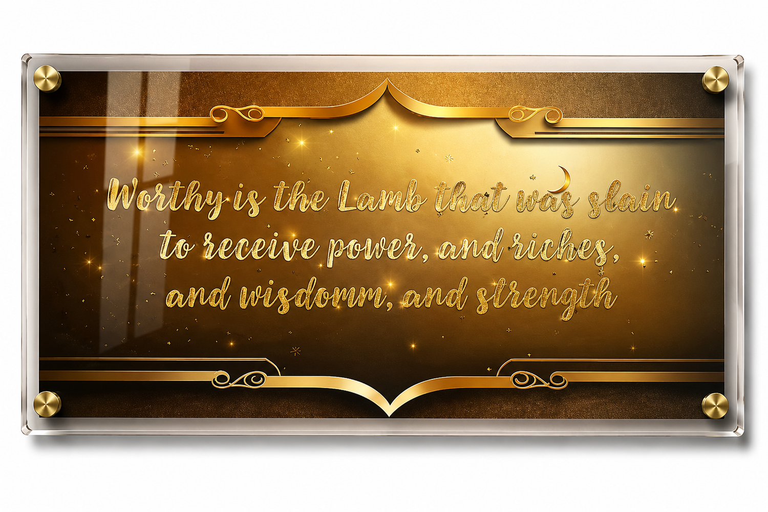 Elegant Faith-Inspired Acrylic Display