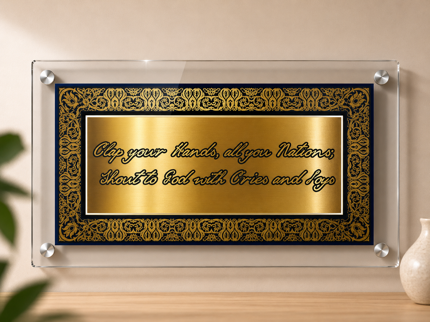 Clap Your Hands Acrylic Plaque