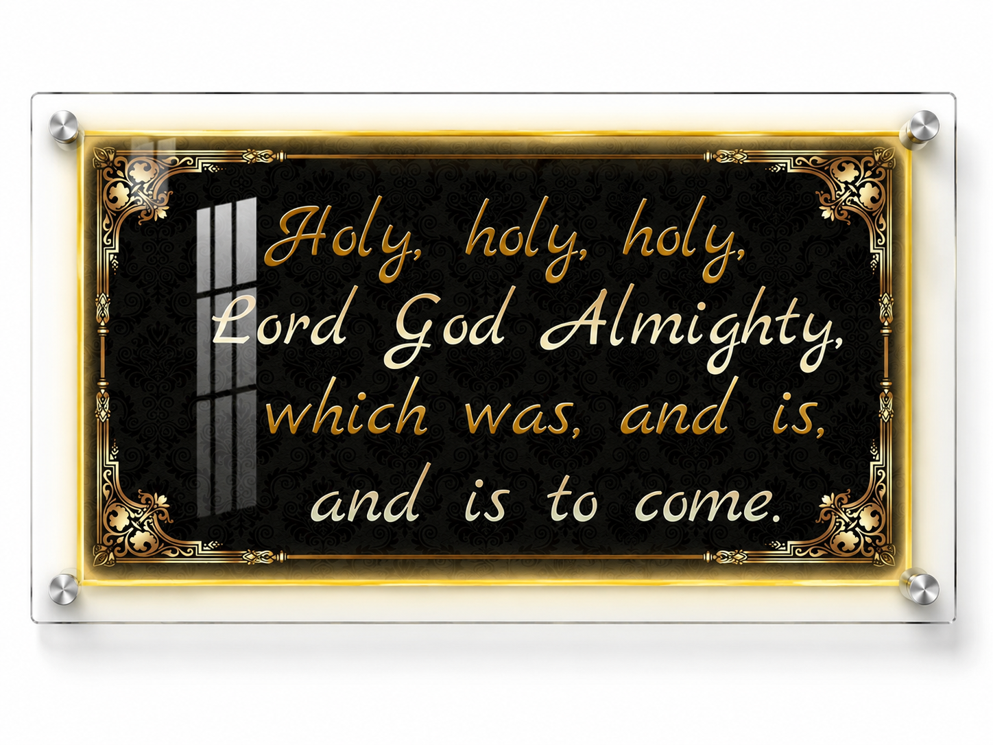 Holy Holy Holy Acrylic Plaque