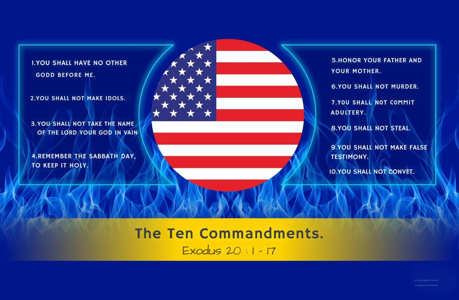 the ten commandments wall art
