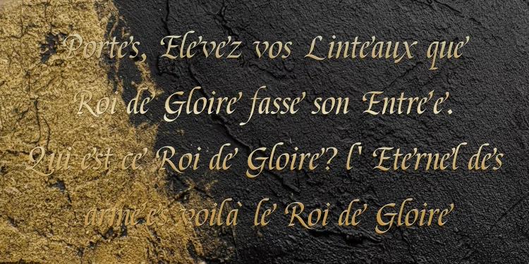 The King of Glory
