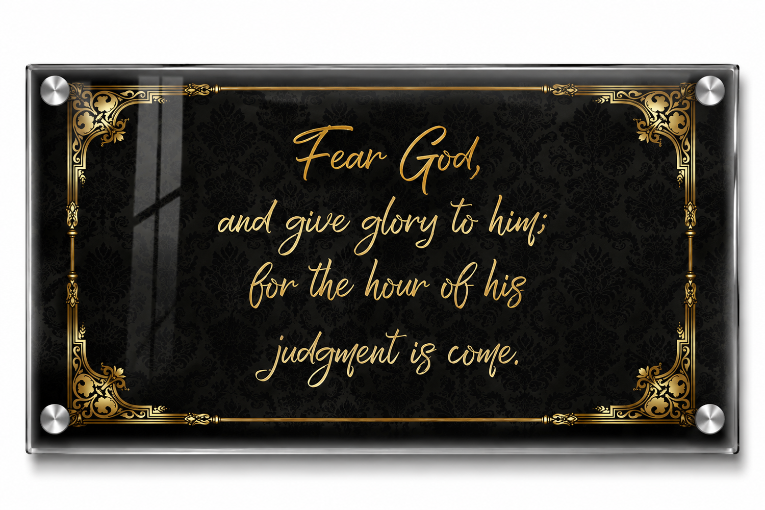 Fear God Scripture Decor