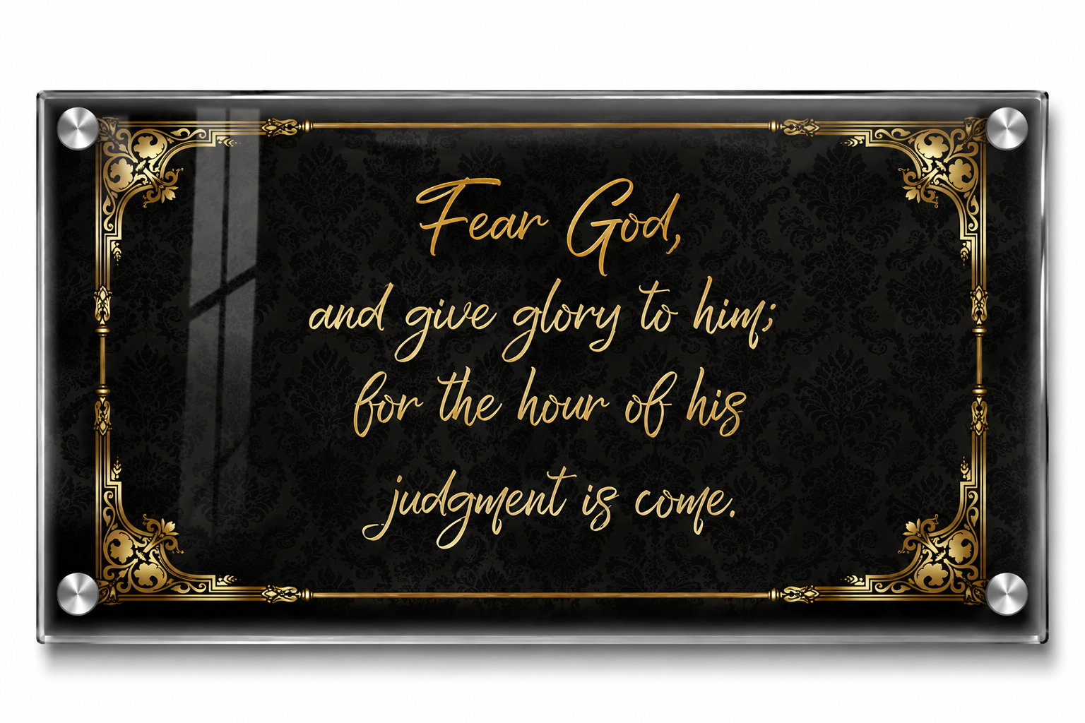 Fear God Scripture Decor