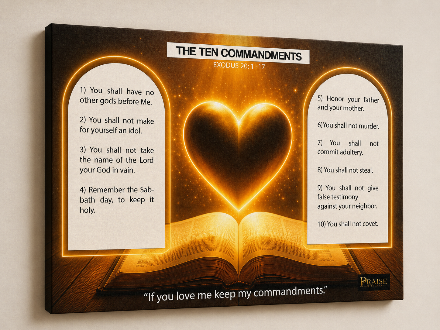 Love & Faith Scripture Canvas