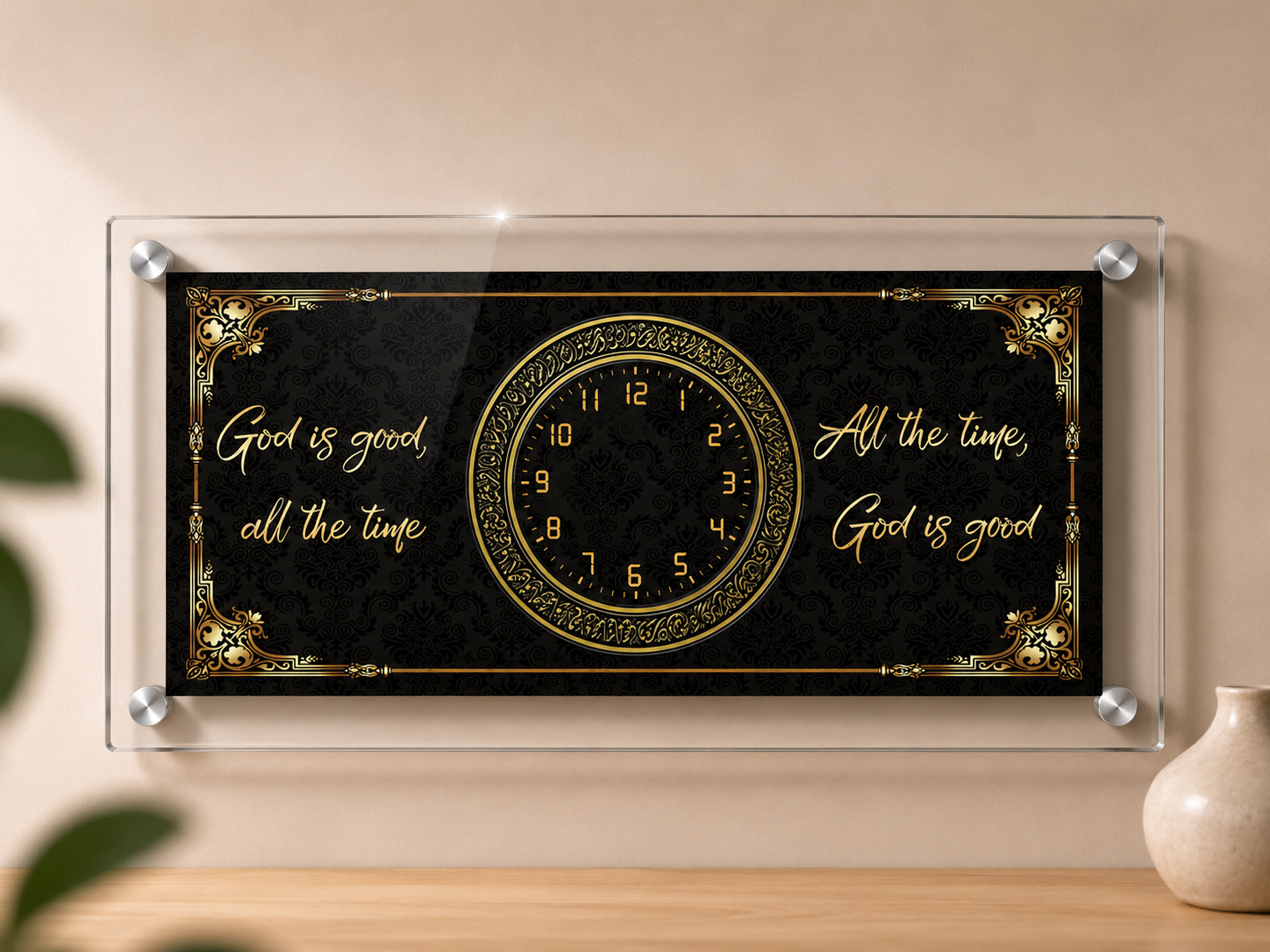 Christian Wall Clock Art
